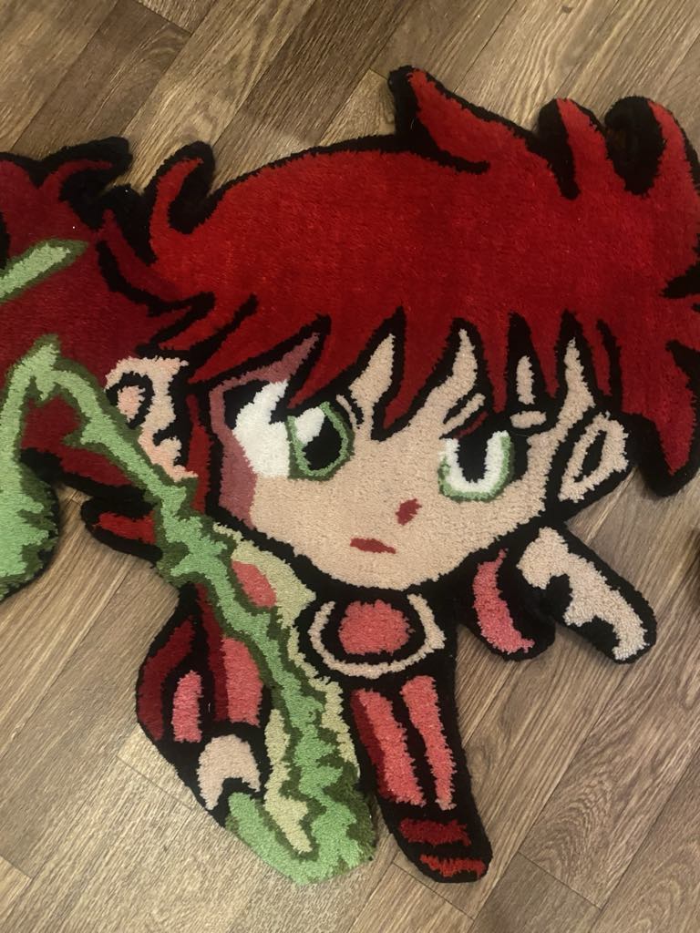 Handmade custom Kurama Yu Yu Hakusho rug