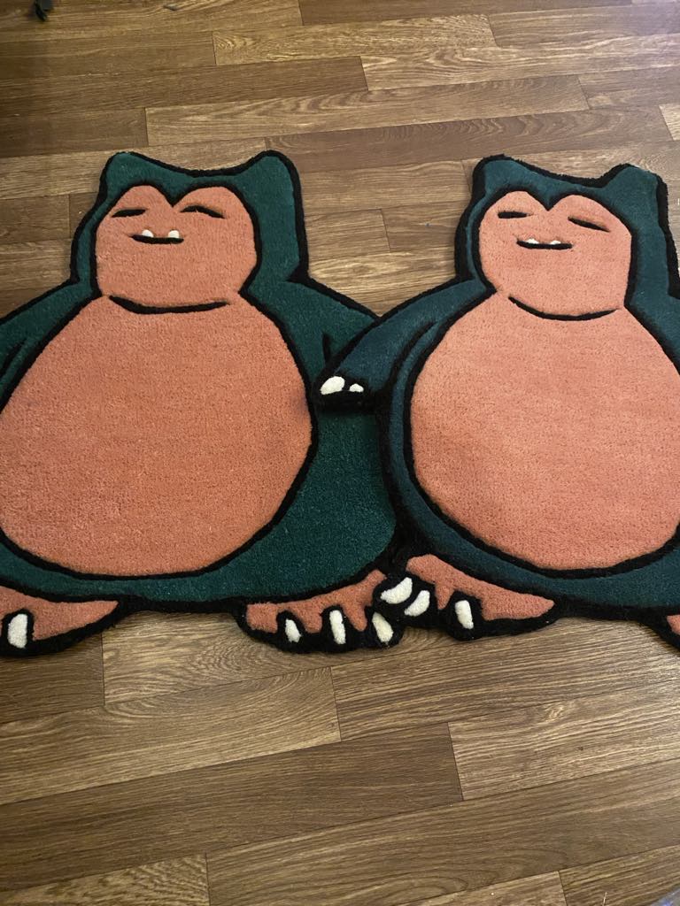 Snorlax Pokemon rugs